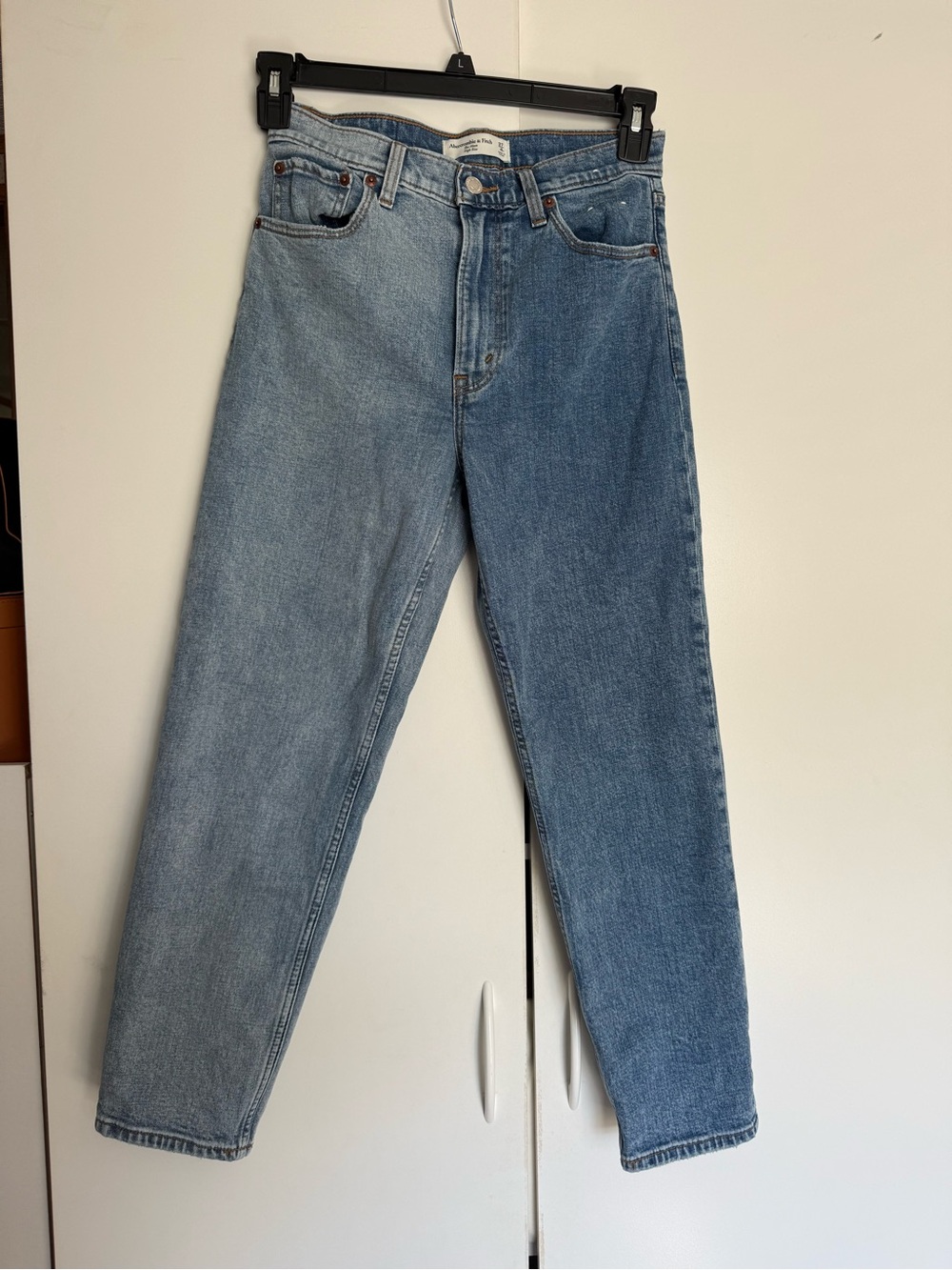 Abercrombie & Fitch Two Toned High Rise Mom Jean